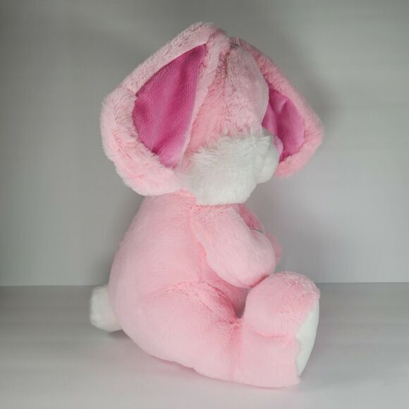 Pink Rabbit Plush Bunny with Butterfly Soft Stuffed Animal w/Tag Appx 13" Easter - Picture 4 of 10